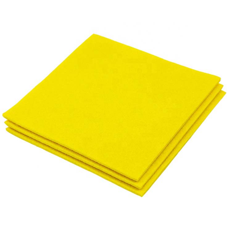 Yellow Dry Antibacterial Non Woven Kitchen Cleaning Cloth