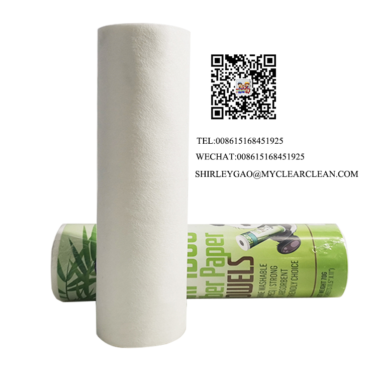 Washable Reusable Bamboo Paper Towel Bamboo Fiber Cloth Bamboo Kitchen Roll