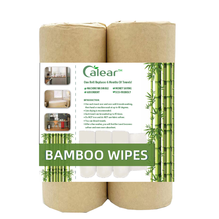 Reusable Bamboo Kitchen Towel Roll Or Sheet Bamboo Fibre Cleaning Cloth