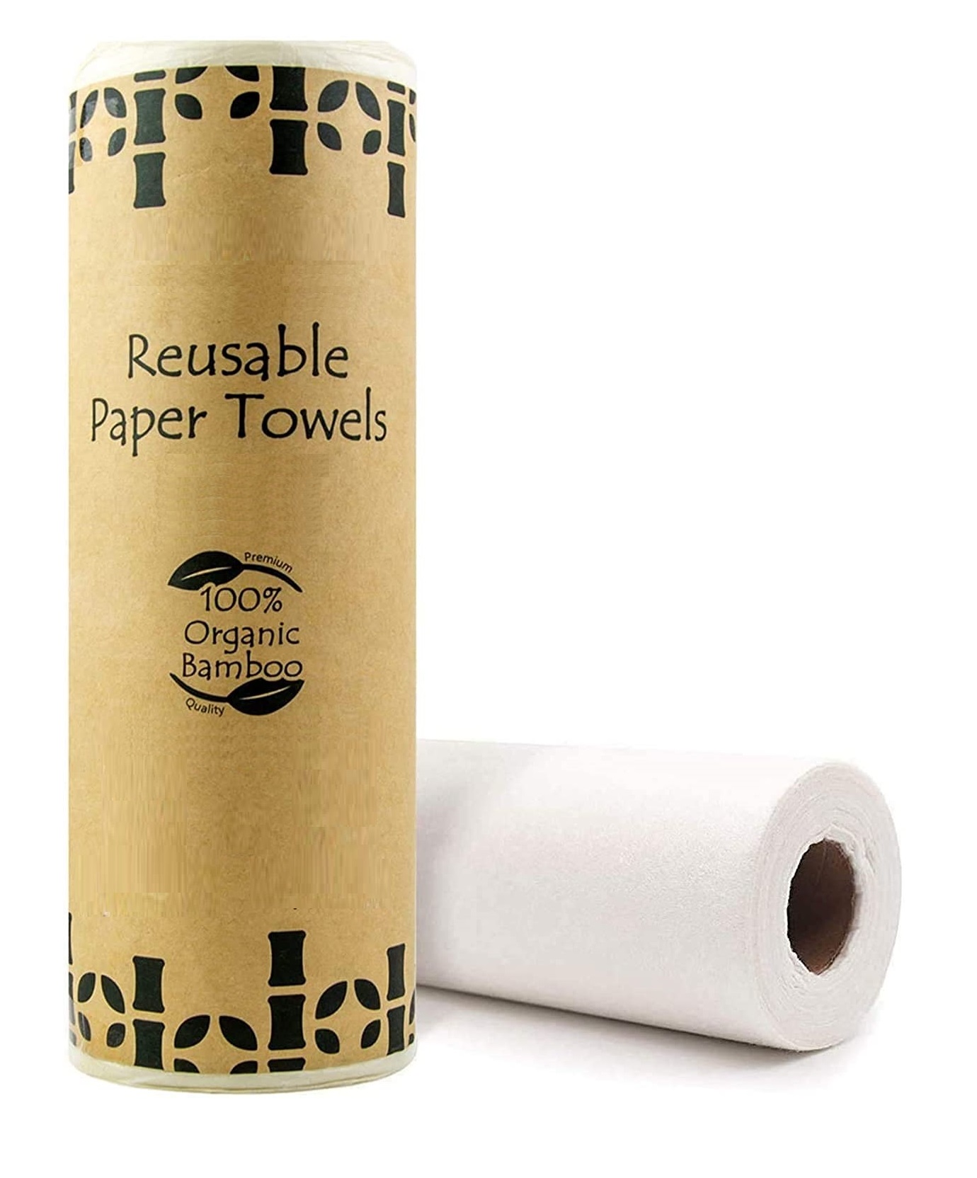 100% Bamboo Fiber Eco Non Woven Kitchen Reusable Paper Towel Dish Washing Cleaning Cloth in Roll 
