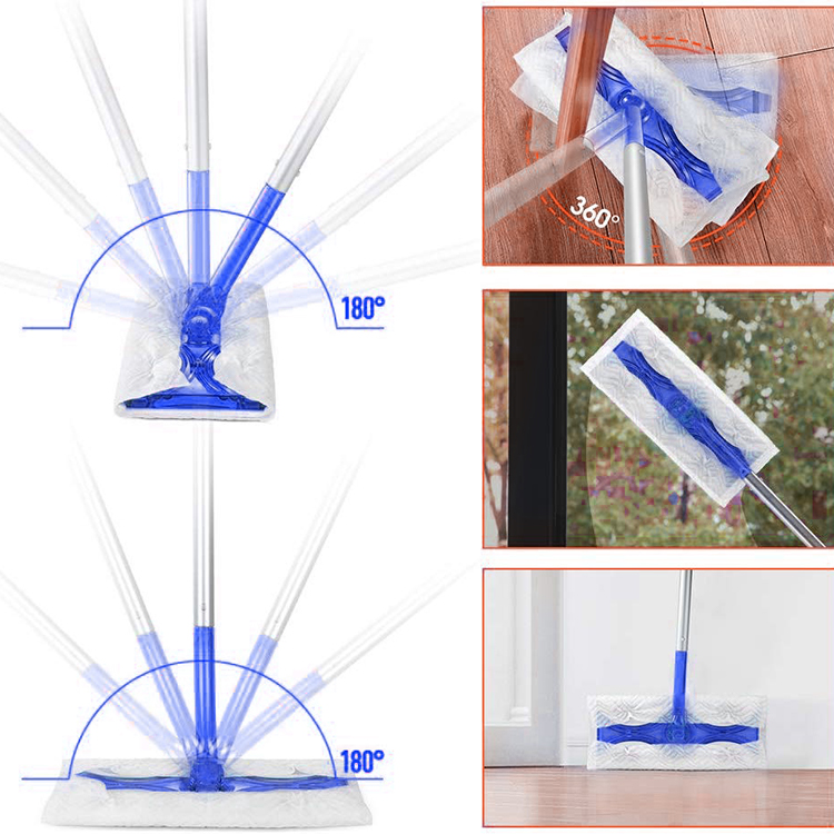 Chinese Manufacture OEM Disposable Non-woven Flat Mop Wipe Dry Mop Refill Floor Cleaning Cloth